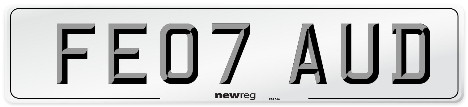 FE07 AUD Number Plate from New Reg
